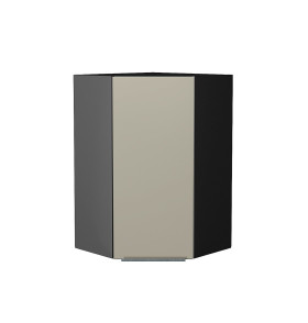 Шкаф верхний угловой Фьюжн, цвет: Silky Grey