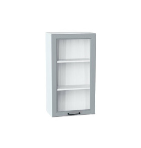 Шкаф верхний с 1-ой остекленной дверцей Ницца, цвет: Magnum