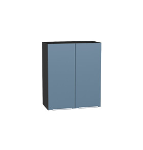 Шкаф верхний с 2-мя дверцами Фьюжн, цвет: Silky Blue