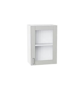 Шкаф верхний с 1-ой остекленной дверцей Лофт, цвет: Grey Silk