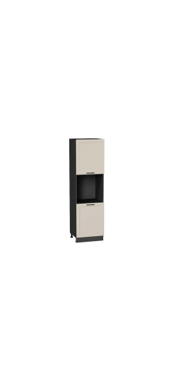 Шкаф пенал с 2-мя дверцами под технику Нео, цвет: Cream Silk | ПЭТ, Cream Silk