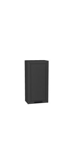 Шкаф верхний с 1-ой дверцей Глетчер, цвет: Маренго Силк | Пленка ПВХ «Soft Touch»., Маренго Силк