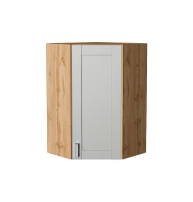 Шкаф верхний угловой Лофт, цвет: Grey Silk