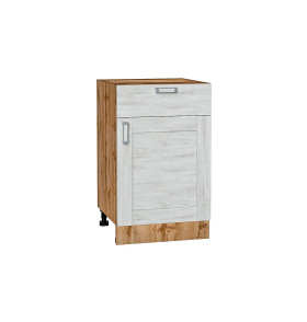 Шкаф нижний с 1-ой дверцей и ящиком Лофт, цвет: Nordic Oak