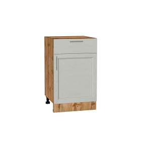 Шкаф нижний с 1-ой дверцей и ящиком Сканди, цвет: Cappuccino Softwood