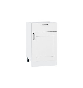 Шкаф нижний с 1-ой дверцей и ящиком Лофт, цвет: Super White