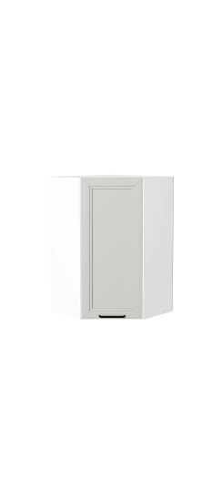 Шкаф верхний угловой Нео, цвет: Grey Silk | ПЭТ, Grey Silk