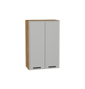 Шкаф верхний с 2-мя дверцами Фрейм, цвет: Grey Silk