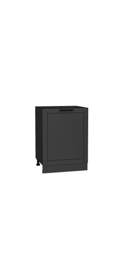 Шкаф нижний с 1-ой дверцей Глетчер, цвет: Маренго Силк | Пленка ПВХ «Soft Touch»., Маренго Силк