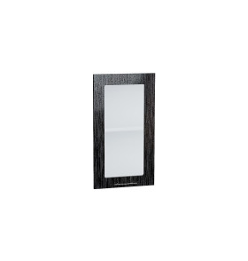 Комплект фасадов Валерия-М со стеклом для каркаса Ф-25 В400/ВУ590, цвет: Черный металлик дождь