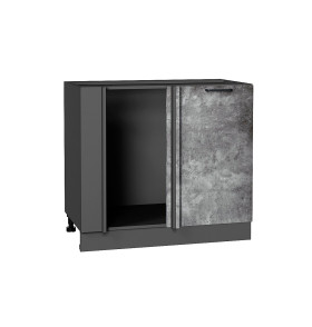 Шкаф нижний угловой Флэт, цвет: Temple Stone 2S