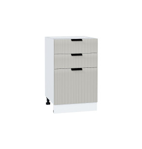 Шкаф нижний с 3-мя ящиками Евро Лайн, цвет: Агат