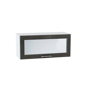 Шкаф верхний горизонтальный остекленный Прага, цвет: Венге премиум