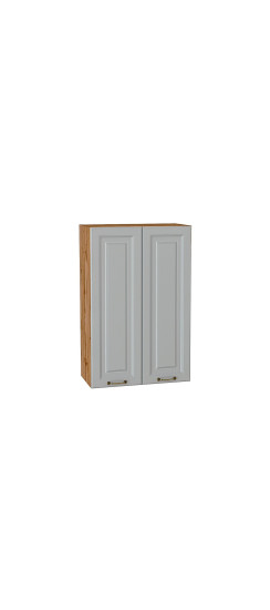 Шкаф верхний с 2-мя дверцами Ницца, цвет: Графит | Пленка ПВХ., Графит