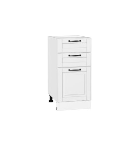 Шкаф нижний с 3-мя ящиками Дублин, цвет: Special White