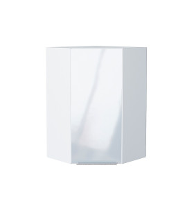 Шкаф верхний угловой Фьюжн, цвет: Angel