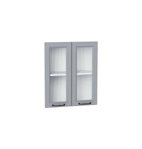 Комплект фасадов Ницца Royal со стеклом Moru для каркаса Ф-45 В600, цвет: Magnum