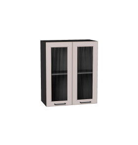 Шкаф верхний с 2-мя остекленными дверцами Барселона, цвет: Кашемир