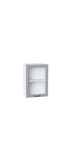 Шкаф верхний с 1-ой остекленной дверцей Ницца, цвет: Magnum | Эмаль высокой прочности Renner (Италия)., Magnum