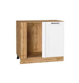 Шкаф нижний угловой Нео, цвет: White Silk