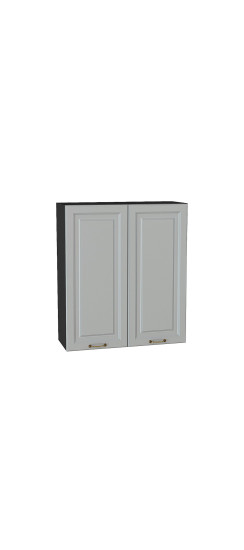 Шкаф верхний с 2-мя дверцами Ницца, цвет: Графит | Пленка ПВХ., Графит