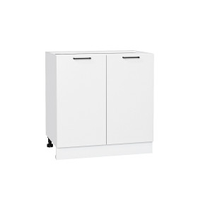 Шкаф нижний с 2-мя дверцами Флэт, цвет: White In 2S