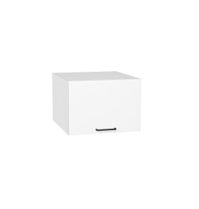 Шкаф верхний горизонтальный глубокий Флэт, цвет: White In 2S