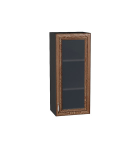 Шкаф верхний с 1-ой остекленной дверцей Шале, цвет: Brown Dreamline