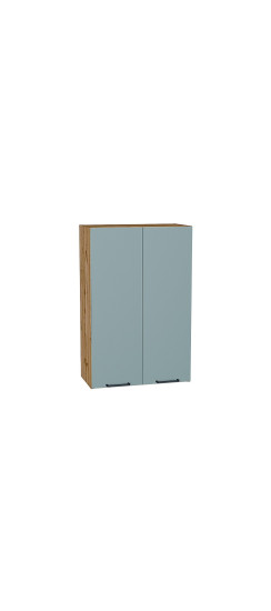 Шкаф верхний с 2-мя дверцами Флэт, цвет: Grey-green In 2S | ЛДСП, Grey-green In 2S