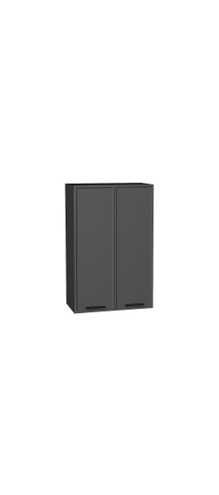 Шкаф верхний с 2-мя дверцами Фрейм, цвет: Stormy Silk | ПЭТ, Stormy Silk