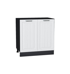 Шкаф нижний с 2-мя дверцами Прага, цвет: Белое дерево