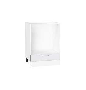 Шкаф нижний под духовку Валерия-М, цвет: Белый металлик