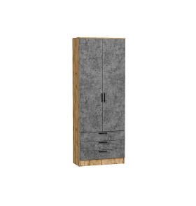 Шкаф двухстворчатый Стиль ШК-803 с ящиками, цвет: Temple Stone 2S