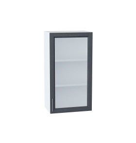 Шкаф верхний с 1-ой остекленной дверцей Сканди, цвет: Graphite Softwood