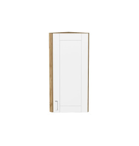 Шкаф верхний торцевой Лофт, цвет: White Silk