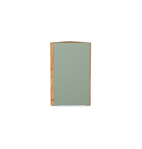 Шкаф верхний торцевой Фьюжн, цвет: Silky Mint