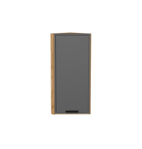 Шкаф верхний торцевой Фрейм, цвет: Stormy Silk