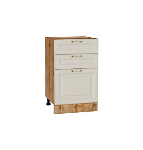 Шкаф нижний с 3-мя ящиками Ницца, цвет: Агат