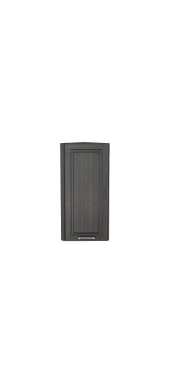 Шкаф верхний торцевой Прага, цвет: Венге премиум | Пленка ПВХ., Венге премиум