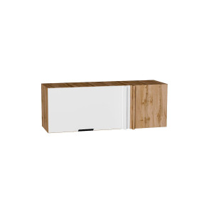 Шкаф верхний прямой угловой горизонтальный Евро, цвет: Белый