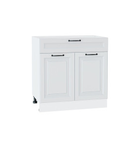 Шкаф нижний с 2-мя дверцами и ящиком Ницца, цвет: Blanco