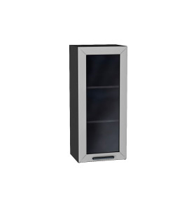 Шкаф верхний с 1-ой остекленной дверцей Глетчер, цвет: Гейнсборо Силк