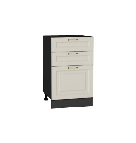 Шкаф нижний с 3-мя ящиками Ницца, цвет: Агат