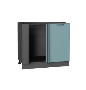 Шкаф нижний угловой Флэт, цвет: Grey-green In 2S