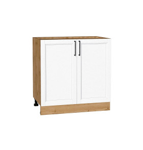 Шкаф нижний с 2-мя дверцами Сканди, цвет: White Silkwood