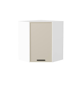 Шкаф верхний угловой Фрейм, цвет: Cream Silk