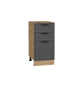 Шкаф нижний с 3-мя ящиками Фрейм, цвет: Stormy Silk