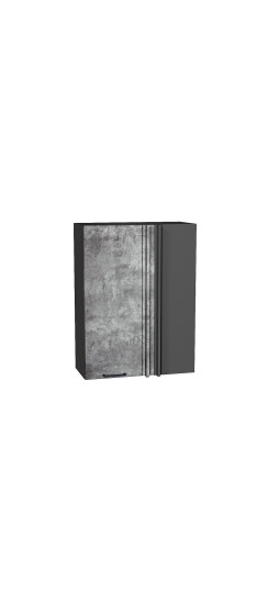 Шкаф верхний прямой угловой Флэт, цвет: Temple Stone 2S | ЛДСП, Temple Stone 2S