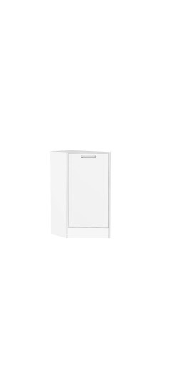 Шкаф нижний торцевой Квадро, цвет: Белый | Пленка ПВХ., Белый