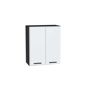 Шкаф верхний с 2-мя дверцами Фрейм, цвет: White Silk